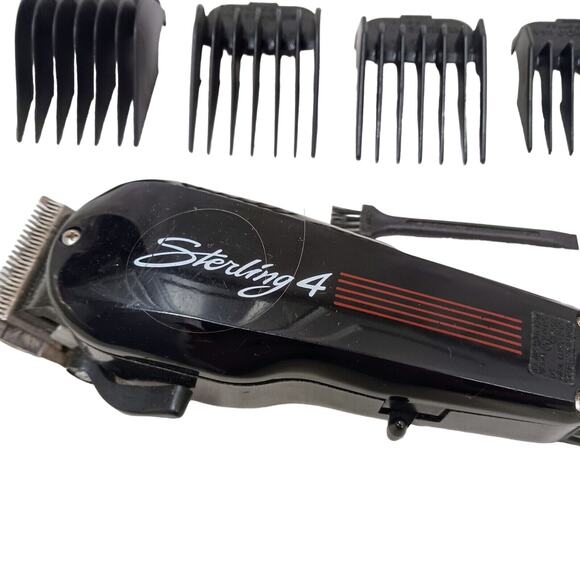 Wahl Sterling 4 Hair Trimmer w 6 Attachments & Cleaning Brush works EXCELLENT!! - Picture 2 of 16